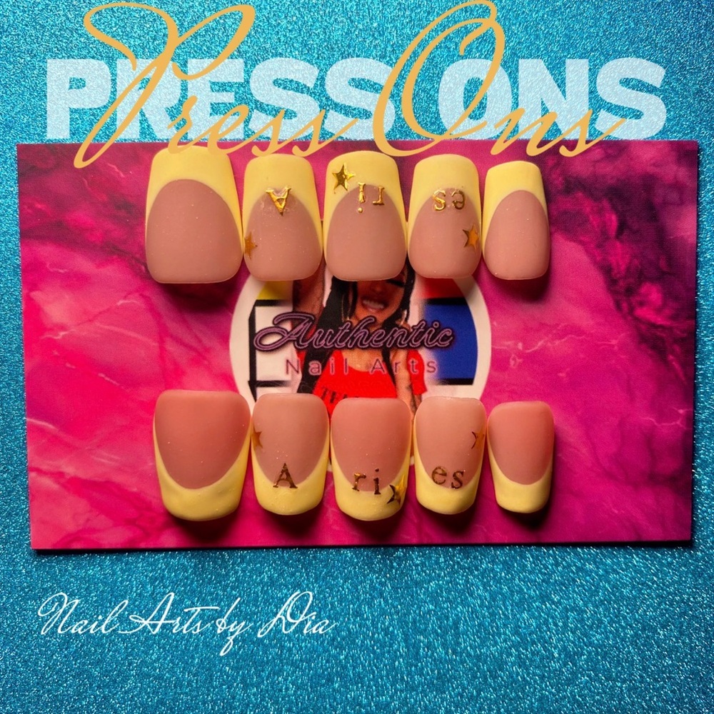 Authentic Nail Arts Zodiac Sign Aries Press-On Nails